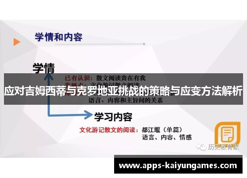 应对吉姆西蒂与克罗地亚挑战的策略与应变方法解析 应对吉姆西蒂与克罗地亚挑战的策略与应变方法解析