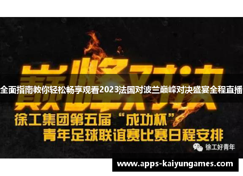 全面指南教你轻松畅享观看2023法国对波兰巅峰对决盛宴全程直播